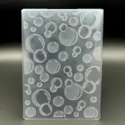 3D Plastic Embossing Folder Template Bubbles Texture A6 Size for Card Making DIY