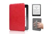 StylePro, Combo Kindle Paperwhite 6.8 case with hand strap and screen protector, red