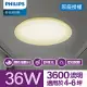 Philips 飛利浦 品繹 LED 吸頂燈36W/ 3600流明 - 燈泡色 (PA014)