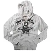 FOX Motorhead Zip Hoodie, white, Size S for Men