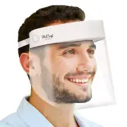 4 Pack Protective Full Face Safety Shield with Elastic Band & comfort Foam Strip