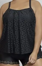 TS Taking Shape Plys Sz 12 XXS My Island Swim Tankini Bather Top NWT