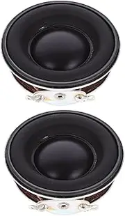 COMPUKAS 2pcs Full Range Rubber Edge Speakers for Desktop Computers Car Audio Home Stereo Systems Deep Bass Response Easy Installation Durable Construction