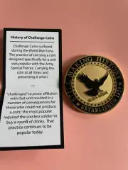 VINTAGE CHALLENGE COIN. Original Ligature. Mint