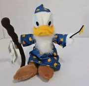 Merlin Wizard Donald Duck Mini Bean Bag Plush Toy Disney Store Classic 9" NWT