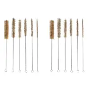 12 Pcs Brass Tube Cleaning Brush Wire Brush Set Brass Wire Brush Set for5005