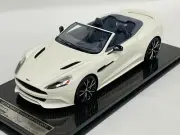 1/18 Tecnomodel Aston Martin Vanquish Volante Matte White Black Wheels #25/25
