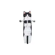 Cute Cat Quick-Dry Hanging Hand Towels Decorative for Bathroom Kitchen-Black white