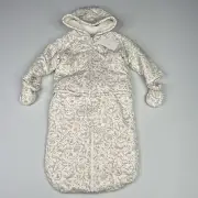 Ralph Lauren Baby Unisex 9M Animals Beige Snowsuit Bunting & Jacket Set 2 in 1