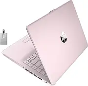 [HP] 2022 Stream 14" HD BrightView Laptop, Intel Celeron N4020 Processor, 16GB RAM, 64GB SSD, Intel HD Graphics, 720p Webcam, 1 Year Office 365, Pink, Win 11, 32GB Snowbell USB Card
