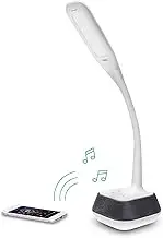 mbeat Activiva Bluetooth Desk Lamp LED Wireless Speaker Touch Control Lightning Brightness White