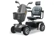 EQUIPMED Mobility Scooter, S-XXL comfortable size for all riders, 30km Max Range, 180kg capacity, Grey