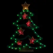 Northlight 17.75" Lighted Christmas Tree with Stars Window Silhouette