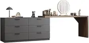 Extendable Study Office Desk Dresser Drawers Corner Vanity Dressing Table Lowboy