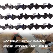 3X CHAINSAW CHAIN FOR 16" STIHL MS170 MS171 MS180C MS181 MS190T 55 3/8 LP .043