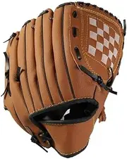HUIJINCHAOSHI Baseball Gloves, Thickened Children's Adult Hit Catching Softball Baseball Gloves, Black, with Baseball. Baseball Gloves