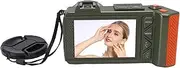 Camcorder Video Camera, 4K 70MP 50X Digital Zoom Auto Focus F1.8 DSLR Vlogging Camera, WiFi, 2 Screen Front Back, Hot Shoe, Support Up to 512GB (Green)