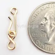 14k Gold Filled Hook & Eye Clasp Set 18 Gauge Jewelry Making Supplies DIY
