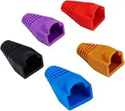 Angoily Ethernet Punch Connectors Protective Covers 100 Pcs Plastic Cable Boots Solder Seal Wire Connectors Cap