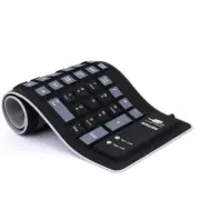 Portable Silent Silicone Keyboard USB Wired Soft Waterproof Silicone Keyboard