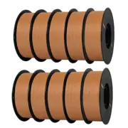Kingroon 10KG PLA 1.75 mm Lot 1KG Bundle Spools 3D Printer FDM Filament 10 Brown