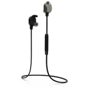 BD350 Bluetooth 4.2 Magnetic Adsorption Wired Control Bilateral Sports Bluetooth Earphone(Black)
