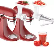 Fruit & Vegetable Strainer Attachment Set for Kitchenaid Stand Mixer, White
