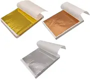 BELLIFFY Artistic Gold Foil Sheets Sheets Pack Imitation Leaf Foil for Decorative Craft