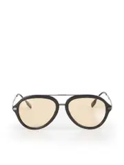 Black Aviator Yellow Tinted Sunglasses