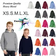 Unisex Youth Boy Girl Kids Child Hoodie Blank Plain Basic Hooded Sweat Sweater