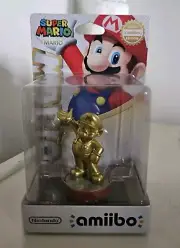 Mario Gold Edition Amiibo Nintendo Super Mario Boxed