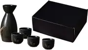 Ceramic Wine Set Traditional Sake Set Sake Set Wine Glass Ceramics 1 Pot 4 Glasses Sake Ceramic Sake Set Sake Drinkware Sake Drinking Set