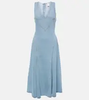 [Re/Done] Re/Done Western denim midi dress AU 12 blue