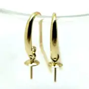 18ct Or 9ct Yellow Or White Shepherd Hooks Swinging Cup Heavy Weight With Pin