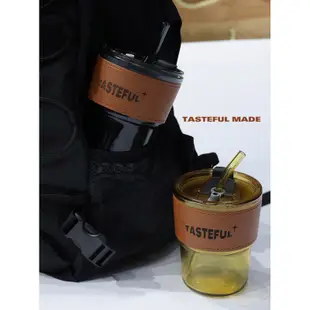 TASTEFUL MADE (W-1)自製 喝水也有儀式感 簡約 耐熱玻璃 吸管杯 咖啡杯 高溫 水杯 生活小物 周邊