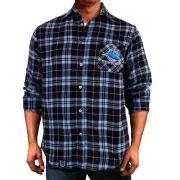 NRL Cronulla Sharks Men's Flannel Supporter Shirt - Size 5XL