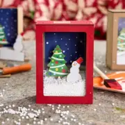 Home Depot Snow Globe Kid's Workshop Kit With Pin, Certificate, Directions, Snow