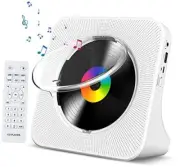 CD Player Portable Bluetooth Desktop CD Player for Home with Round CD Player