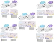 LALAFINA 10 Sets Mini Stapler Portable Stapler Kit Suit Touch Suit for Holder Suits Miniature Stapler Mini Staples Cartoon Astronaut Stapler Stapler Tools Tin Metal