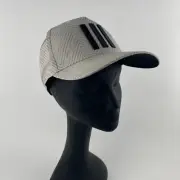 NEW Adidas Golf Tour 3-Stripe Printed Hat Cap Adjustable Snap Back Silver Pebble