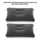 Car Inflatable Mattress for Back Seat Travel Camping For Rest Sleep Airbed Black