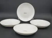 New Mikasa JENNA 8" White Pasta Bowls - Bone China - Set of 4