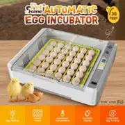 Digital Fully Automatic Egg Incubator 36-120 Eggs Poultry Hatcher Chicken Duck Bird Auto Turning