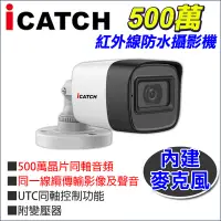 在飛比找Yahoo!奇摩拍賣優惠-監視器 可取 icatch 內建 收音 麥克風 同軸音頻 5