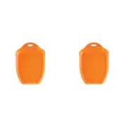 2x Dexas 33cm Chop & Scoop Silicone Cutting Board Veggie/Fruit Chopping Med ORNG