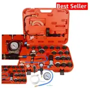 Versatile 28pcs Radiator Pressure Tester Kit with Color-Coded Caps for Easy Use