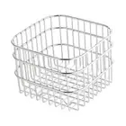 Metal Wire Storage Basket Dish Rack Kitchen Gadget Portable Stainless Steel