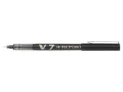 Pilot V7 Hi-Tecpoint Liquid Ink Rollerball Pen 0.7Mm Tip 0.5Mm Line Black Pack 2