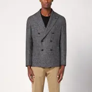 [Tagliatore] Brown double-breasted jacket in wool blend 52 IT Brown