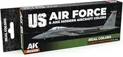AK Real Colors Set RCS119 US Air Force & ANG Modern Aircraft Colors (8x17ml)